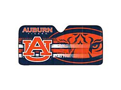 Windshield Sun Shade with Auburn University Logo; Navy (Universal; Some Adaptation May Be Required)