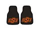 Carpet Front Floor Mats with Oklahoma State University Logo; Black (Universal; Some Adaptation May Be Required)