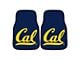 Carpet Front Floor Mats with University of California Logo; Blue (Universal; Some Adaptation May Be Required)