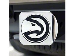 Hitch Cover with Atlanta Hawks Logo; Chrome (Universal; Some Adaptation May Be Required)