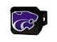 Hitch Cover with Kansas State University Logo; Purple (Universal; Some Adaptation May Be Required)