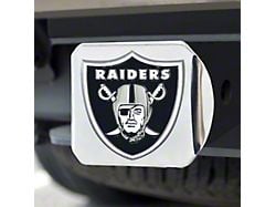 Hitch Cover with Las Vegas Raiders Logo; Black (Universal; Some Adaptation May Be Required)