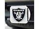 Hitch Cover with Las Vegas Raiders Logo; Black (Universal; Some Adaptation May Be Required)