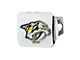 Hitch Cover with Nashville Predators Logo; Chrome (Universal; Some Adaptation May Be Required)