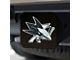 Hitch Cover with San Jose Sharks Logo; Black (Universal; Some Adaptation May Be Required)