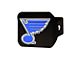 Hitch Cover with St. Louis Blues Logo; Royal (Universal; Some Adaptation May Be Required)