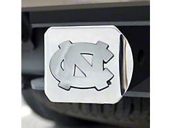 Hitch Cover with University of North Carolina Logo; Chrome (Universal; Some Adaptation May Be Required)