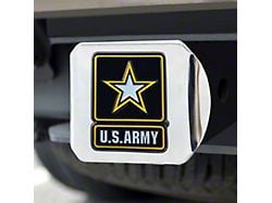 Hitch Cover with U.S. Army Logo; Chrome (Universal; Some Adaptation May Be Required)