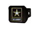 Hitch Cover with U.S. Army Logo; Gray (Universal; Some Adaptation May Be Required)