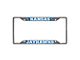 License Plate Frame with University of Kansas Logo; Chrome (Universal; Some Adaptation May Be Required)