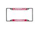 License Plate Frame with University of Louisville Logo; Chrome (Universal; Some Adaptation May Be Required)