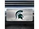 License Plate with Michigan State University Logo; Stainless Steel (Universal; Some Adaptation May Be Required)