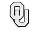 University of Oklahoma Emblem; Chrome (Universal; Some Adaptation May Be Required)