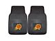 Vinyl Front Floor Mats with Phoenix Suns Logo; Black (Universal; Some Adaptation May Be Required)