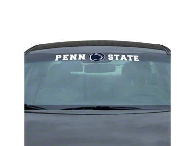 Windshield Decal with Penn State University Logo; White (Universal; Some Adaptation May Be Required)