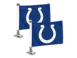 Ambassador Flags with Indianapolis Colts Logo; Yellow (Universal; Some Adaptation May Be Required)