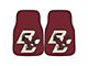 Carpet Front Floor Mats with Boston College Logo; Maroon (Universal; Some Adaptation May Be Required)