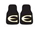 Carpet Front Floor Mats with Emporia State University Logo; Black (Universal; Some Adaptation May Be Required)