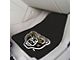 Carpet Front Floor Mats with Oakland University Logo; Black (Universal; Some Adaptation May Be Required)