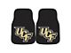 Carpet Front Floor Mats with University of Central Florida Logo; Black (Universal; Some Adaptation May Be Required)