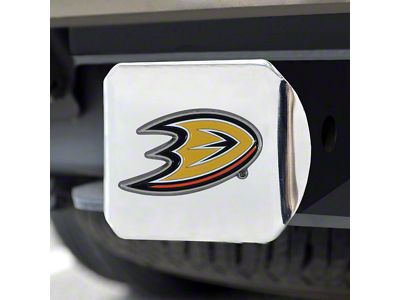 Hitch Cover with Anaheim Ducks Logo; Chrome (Universal; Some Adaptation May Be Required)