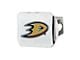 Hitch Cover with Anaheim Ducks Logo; Chrome (Universal; Some Adaptation May Be Required)