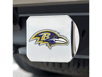 Hitch Cover with Baltimore Ravens Logo; Purple (Universal; Some Adaptation May Be Required)