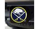 Hitch Cover with Buffalo Sabres Logo; Navy (Universal; Some Adaptation May Be Required)