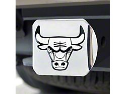 Hitch Cover with Chicago Bulls Logo; Chrome (Universal; Some Adaptation May Be Required)