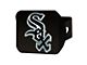 Hitch Cover with Chicago White Sox Logo; Black (Universal; Some Adaptation May Be Required)