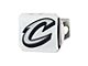 Hitch Cover with Cleveland Cavaliers Logo; Chrome (Universal; Some Adaptation May Be Required)