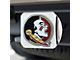 Hitch Cover with Florida State University Logo; Chrome (Universal; Some Adaptation May Be Required)