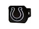 Hitch Cover with Indianapolis Colts Logo; Black (Universal; Some Adaptation May Be Required)