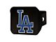 Hitch Cover with Los Angeles Dodgers Logo; Black (Universal; Some Adaptation May Be Required)