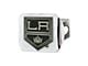 Hitch Cover with Los Angeles Kings Logo; Chrome (Universal; Some Adaptation May Be Required)