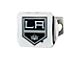 Hitch Cover with Los Angeles Kings Logo; Chrome (Universal; Some Adaptation May Be Required)