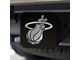 Hitch Cover with Miami Heat Logo; Black (Universal; Some Adaptation May Be Required)