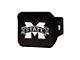 Hitch Cover with Mississippi State University Logo; Maroon (Universal; Some Adaptation May Be Required)