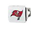 Hitch Cover with Tampa Bay Buccaneers Logo; Red (Universal; Some Adaptation May Be Required)