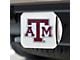 Hitch Cover with Texas A&M University Logo; Chrome (Universal; Some Adaptation May Be Required)