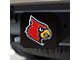 Hitch Cover with University of Louisville Logo; Red (Universal; Some Adaptation May Be Required)