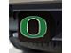 Hitch Cover with University of Oregon Logo; Green (Universal; Some Adaptation May Be Required)