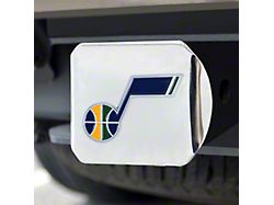 Hitch Cover with Utah Jazz Logo; Chrome (Universal; Some Adaptation May Be Required)