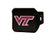 Hitch Cover with Virginia Tech Logo; Maroon (Universal; Some Adaptation May Be Required)