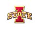 Iowa State University Embossed Emblem; Red and Yellow (Universal; Some Adaptation May Be Required)