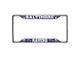 License Plate Frame with Baltimore Ravens Logo; Blue (Universal; Some Adaptation May Be Required)