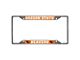 License Plate Frame with Oregon State University Logo; Chrome (Universal; Some Adaptation May Be Required)