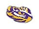 LSU Embossed Emblem; Purple and Yellow (Universal; Some Adaptation May Be Required)