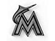 Miami Marlins Molded Emblem; Chrome (Universal; Some Adaptation May Be Required)