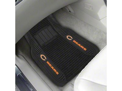 Molded Front Floor Mats with Chicago Bears Logo (Universal; Some Adaptation May Be Required)